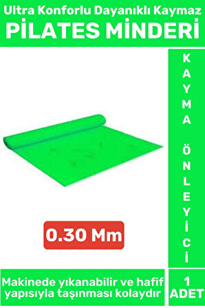 Premium Dayanıklı Konforlu Kaymaz Fitness Yoga Aerobik Meditasyon PİLATES MİNDERİ 0.30 Mm