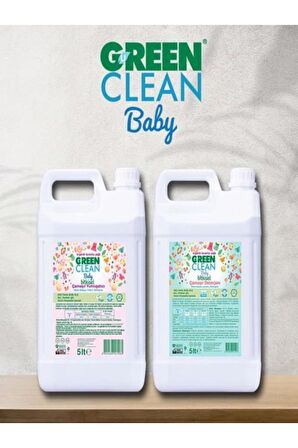 U Green Clean Baby Çamaşır Deterjanı Ve Çamaşır Yumuşatıcı 2' Li Set 5 L