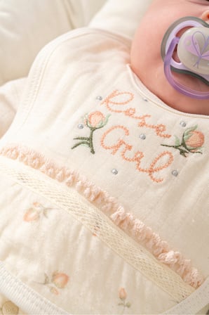 ROSE GİRL %100 ORGANİK PAMUK KIZ BEBEK 5'Lİ HASTANE ÇIKIŞ SETİ