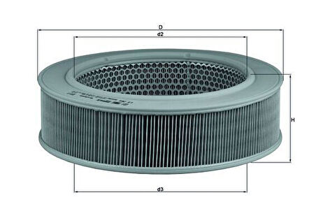 Mercedes Hava Filtresi W123 79>85 S123 79>85 T1 Bus 601 89>96 (dizel) - Mahle Lx264