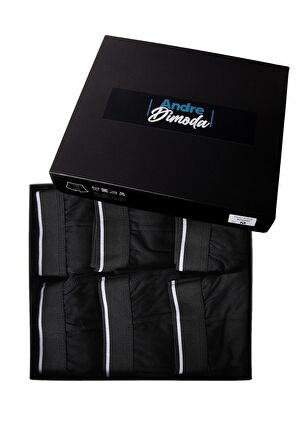 Erkek 6'lı Boxer 1. Sınıf Kumaş Premium Paket Özel Dizayn. Düz Likralı Boxer Şort Çeyizlik Hediyelik Kutulu Ürün Yeni Yıl, Yılbaşı, Hediyelik