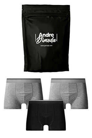 Erkek 3'lü Boxer 1. Sınıf Kumaş Premium Paket Özel Dizayn. Düz Likralı Boxer Şort Çeyizlik Hediyelik 