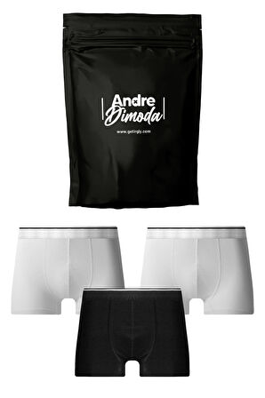 Erkek 3'lü Boxer 1. Sınıf Kumaş Premium Paket Özel Dizayn. Düz Likralı Boxer Şort Çeyizlik Hediyelik 