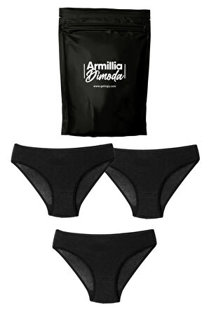 Kadın Günlük Bikini Külot Hijyenik Premium Paketinde Penye Esnek Kumaş