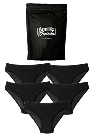 Kadın Günlük Bikini Külot Hijyenik Premium Paketinde Penye Esnek Kumaş