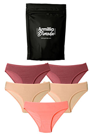 Kadın Günlük Bikini Külot Hijyenik Premium Paketinde Penye Esnek Kumaş