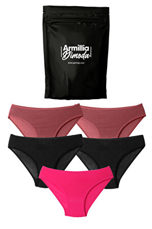 Kadın Günlük Bikini Külot Hijyenik Premium Paketinde Penye Esnek Kumaş