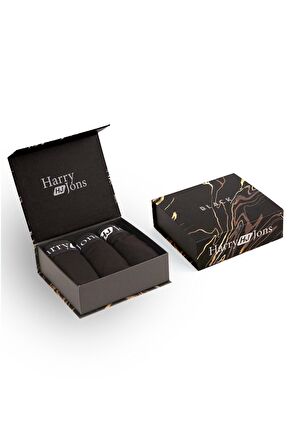 Black Premium Kutulu 3 Adet Erkek Boxer Hediyelik Kutu
