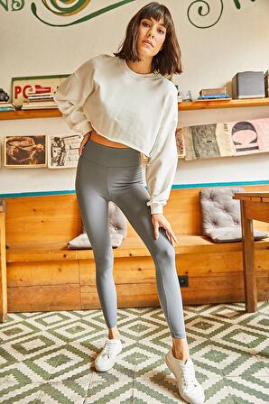 Kadın Fitilli Spor Tayt