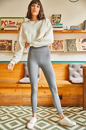 Kadın Fitilli Spor Tayt