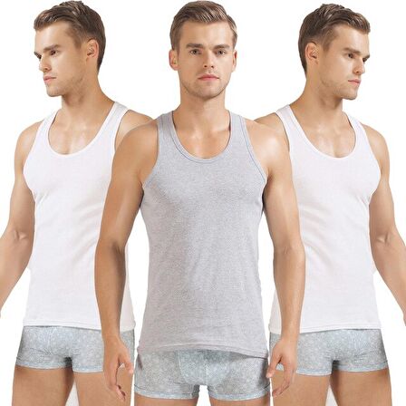 3'lü Paket Erkek Atlet %100 Pamuklu Özel Hijyenik Ambalajında Hijyenik Paketleme