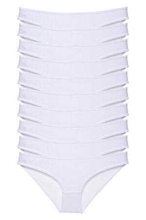 Kadın Günlük Bikini Külot Hijyenik Premium Paketinde Penye Esnek Kumaş