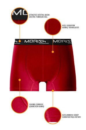 Erkek Özel Paketinde 3'lü Premium Likralı Boxer