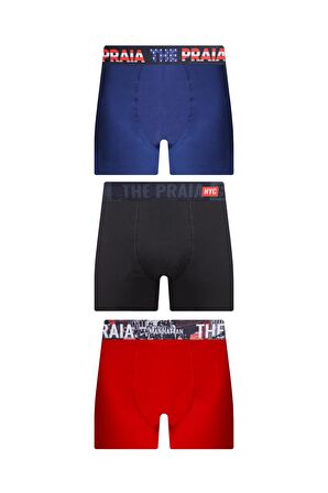 New York Premium Kutulu 3 Adet Erkek Boxer Hediyelik Kutu