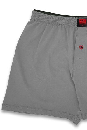 Erkek 6 Adet Penye Düğmeli Boxer Premium Paket