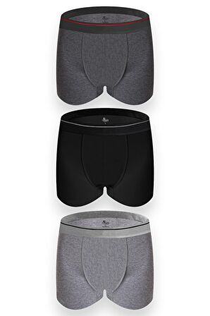 CENNETOĞLU Erkek 3 Adet Likralı Boxer Özel Hijyenik Ambalajlı Paket