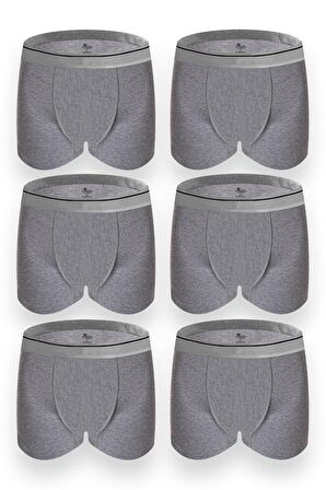 CENNETOĞLU Erkek 6 Adet Likralı Boxer Özel Hijyenik Ambalajlı Paket