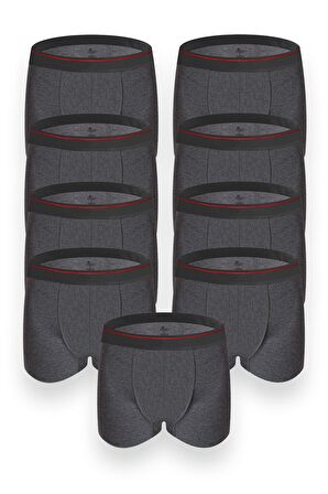 CENNETOĞLU Erkek 9 Adet Likralı Boxer Özel Hijyenik Ambalajlı Paket