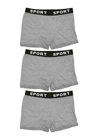 Erkek 3'lü Likralı Sport Slim Fit Boxer EKONOMİK PAKET