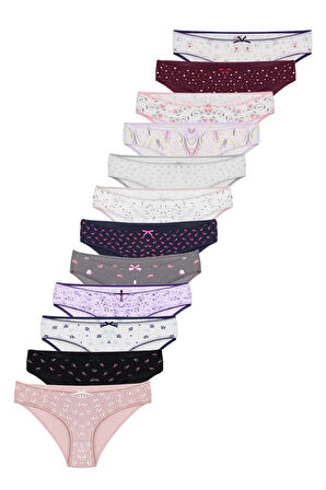 Kadın 1 Adet Rastgele Sürpriz Desenli Külot-Özel Gizemli Paketinde Sürpriz Külot