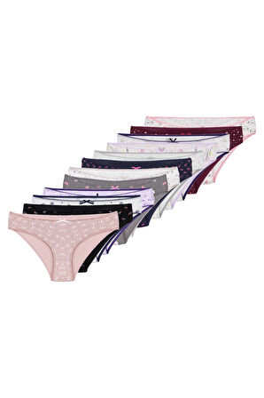 Kadın 1 Adet Rastgele Sürpriz Desenli Külot-Özel Gizemli Paketinde Sürpriz Külot