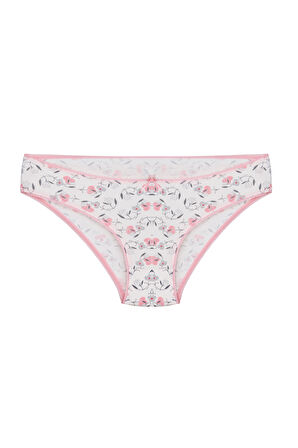 Kadın 6'lı Bikini Külot Karışık Renkli ve Çiçek Desenli  Ambalajında Özel Paket