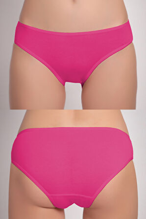 Kadın 6'lı Bikini Külot Karışık Renkli ve Çiçek Desenli  Ambalajında Özel Paket