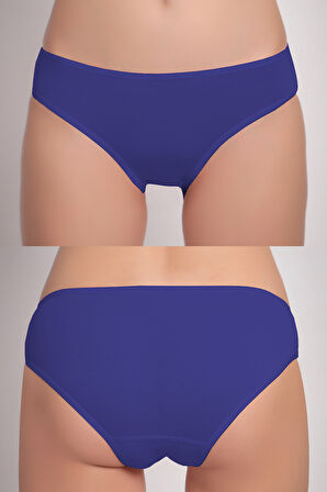 Kadın 6'lı Bikini Külot Karışık Renkli ve Çiçek Desenli  Ambalajında Özel Paket