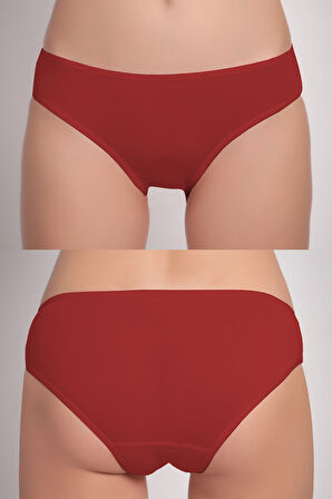 Kadın 6'lı Bikini Külot Karışık Renkli ve Çiçek Desenli  Ambalajında Özel Paket