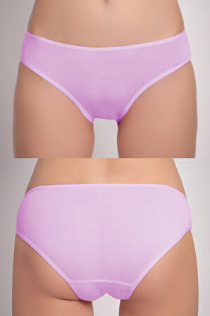 Kadın 6'lı Bikini Külot Karışık Renkli ve Çiçek Desenli  Ambalajında Özel Paket