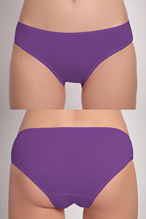 Kadın 6'lı Bikini Külot Karışık Renkli ve Çiçek Desenli  Ambalajında Özel Paket