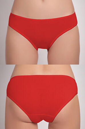 Kadın 6'lı Bikini Külot Karışık Renkli ve Çiçek Desenli  Ambalajında Özel Paket