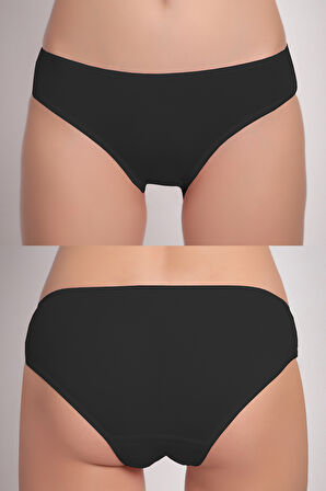 Kadın 6'lı Bikini Külot Karışık Renkli ve Çiçek Desenli  Ambalajında Özel Paket