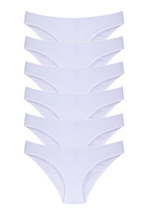 Kadın 6'lı Bikini Külot Karışık Renkli ve Çiçek Desenli  Ambalajında Özel Paket