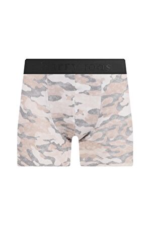 Erkek Desenli Renkli Pamuklu Boxer 4'lü Paket 