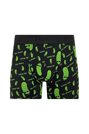 Erkek Desenli Renkli Pamuklu Boxer 4'lü Paket 