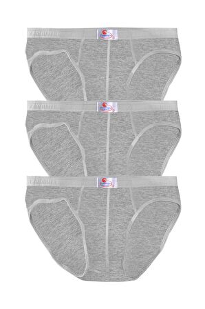 Erkek Pamuklu Konforlu Esnek Slip Külot 3'lü Paket