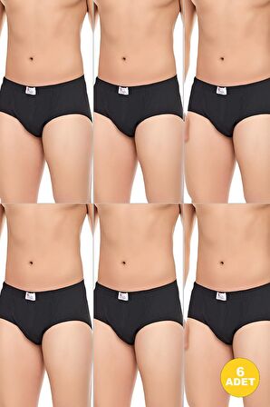 Erkek Pamuklu Konforlu Esnek Slip Külot 6'lı Paket