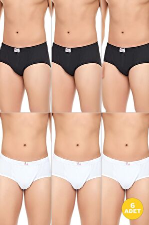 Erkek Pamuklu Konforlu Esnek Slip Külot 6'lı Paket