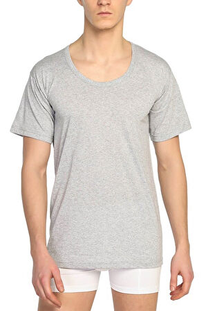 Erkek Geniş Yaka Penye Atlet Fanila 6'lı Paket