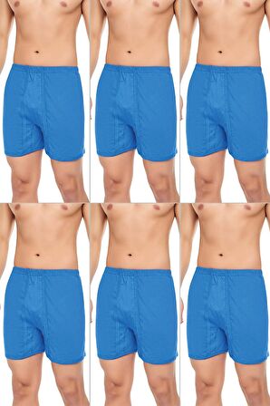 Erkek Penye Pamuklu Paçalı Uzun Külot 6'lı Paket