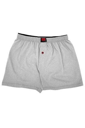 Erkek Rahat ve Konforlu Havlu Bel Pamuklu Düğmeli Boxer 6'lı Paket
