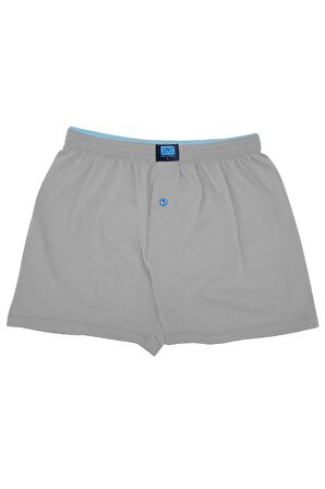 Erkek Rahat ve Konforlu Havlu Bel Pamuklu Düğmeli Boxer 6'lı Paket