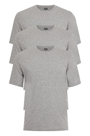 Erkek Sıfır Yaka Yarım Kol Fanila 3'lü Paket