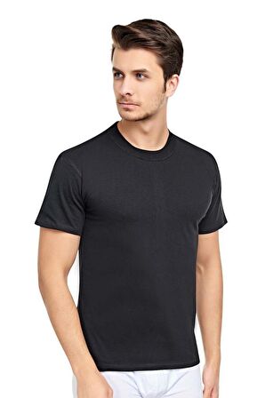 Erkek Slim Fit Sıfır Yaka Fanila T-Shirt 6'lı Paket