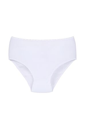 Kadın Ribana Yüksek Bel Büyük Beden Külot 3'lü Paket