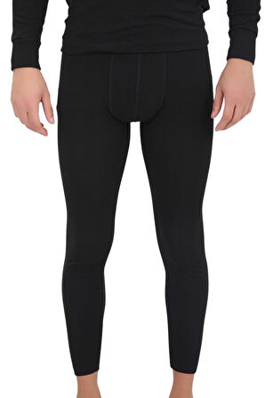 Erkek Siyah Uzun Kollu Termal Alt Üst İçlik Takım