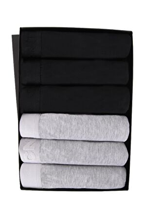 Erkek 6 Adet Pamuklu Likralı Özel Kutusunda Premium Kaliteli Boxer