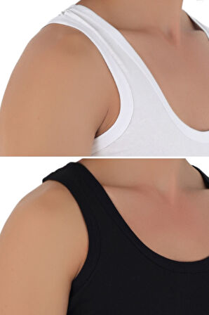 CENNETOĞLU 12 Adet Erkek Penye Atlet EKONOMİK PAKET 