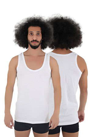 CENNETOĞLU 12 Adet Erkek Penye Atlet EKONOMİK PAKET 